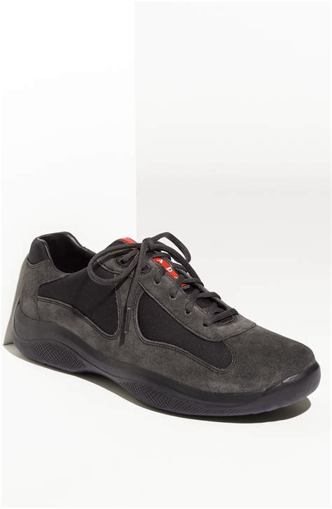 prada americas cup grey suede trainers|America's Cup .